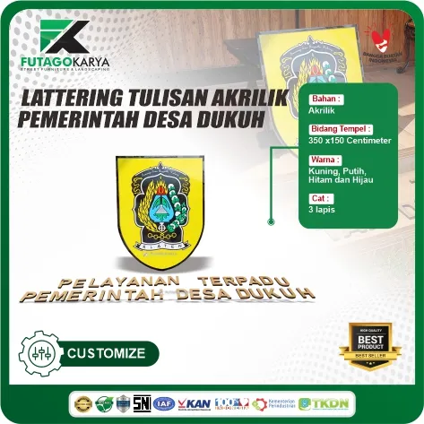 Bikin Kantor Desa Makin Kece! Intip Rahasia Lattering Tulisan Akrilik dari Futago Karya!